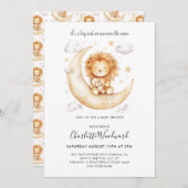 Es ist eine Baby-Lion-Cub-Babydusche Einladung (Vorne/Hinten)