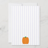 Es ist eine Baby Pumpkin Baby Dusche Einladung (Rückseite)