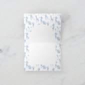 Es ist eine Baby Safari Animal Blue Balloon Baby D Dankeskarte (Innenseite)