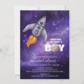 Es ist eine Baby Space Rakete Baby Dusche Einladun Einladung (Vorderseite)
