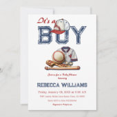 Es ist eine Baby Sport Baseball Themed Baby Dusche Einladung (Vorderseite)