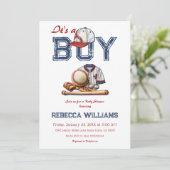 Es ist eine Baby Sport Baseball Themed Baby Dusche Einladung (Stehend Vorderseite)