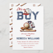 Es ist eine Baby Sport Baseball Themed Baby Dusche Einladung (Vorne/Hinten)