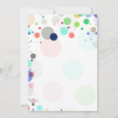 Es ist eine Baby-Sprinkle Babydusche bunt Einladung (Rückseite)