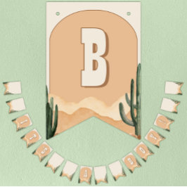 Es ist eine Baby-Wüstendusche im Südwesten Wimpelkette