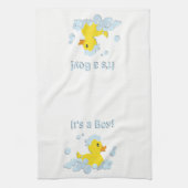 Es ist eine Babyblase-Dusche Handtuch (Vertikal)