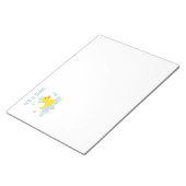 Es ist eine Babyblase-Dusche Notizblock (angewinkelt)