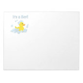 Es ist eine Babyblase-Dusche Notizblock (Vorderseite)