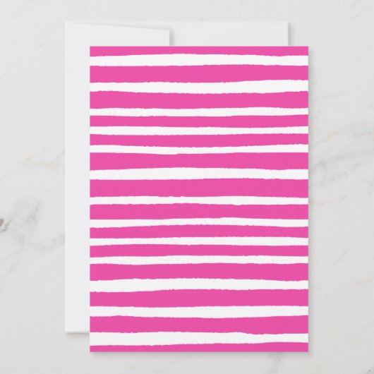 Es ist eine Babydusche des Girl Heart Balloon Einladung (Rückseite)