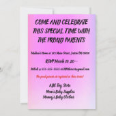 Es ist eine Babydusche mit Niedlichen Ozeanstriche Einladung (Rückseite)