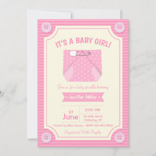 Es ist eine Babygirl-Shower-Einladung Einladung
