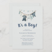 Es ist eine Babykleideraum-Dusche Einladung (Vorne/Hinten)