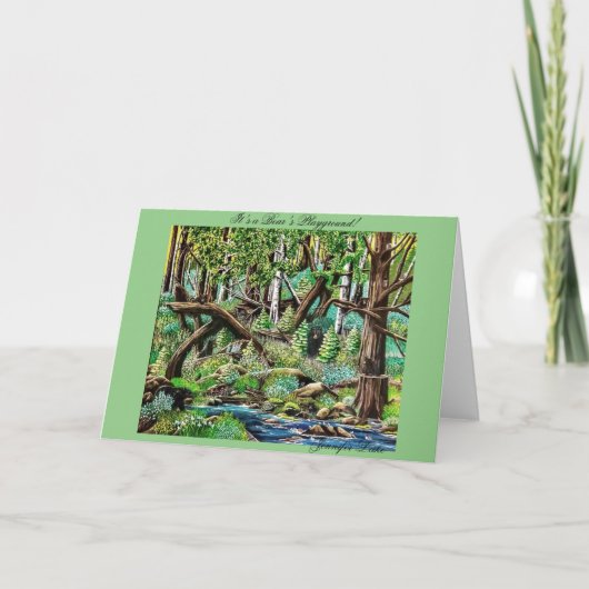 Es ist eine Bärenkarte (Vorderseite)