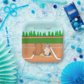 Es ist eine Baseball-Baby-Dusche für den Lilenschl Pappteller (Party)