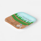 Es ist eine Baseball-Baby-Dusche für den Lilenschl Pappteller (Gewinkelt)