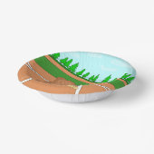 Es ist eine Baseball-Baby-Dusche für den Lilenschl Pappteller (Gewinkelt)