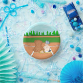 Es ist eine Baseball-Baby-Dusche für den Lilenschl Pappteller (Party)