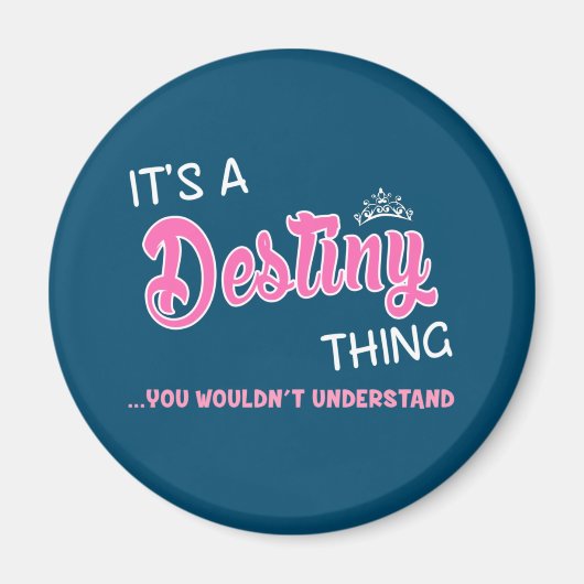 Es ist eine Bestimmung, die man nicht verstehen wü Magnet (Vorne)