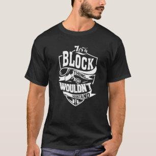 Es ist eine Block-Sache T-Shirt