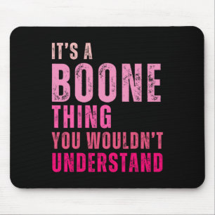 Es ist eine Boone Sache, die man nicht Vintag vers Mousepad