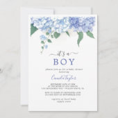 Es ist eine botanische Baby-Dusche mit Boy Blue Hy Einladung (Vorderseite)