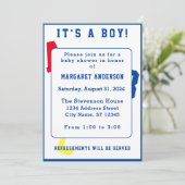 Es ist eine Boy ABC Themed Einladung (Stehend Vorderseite)