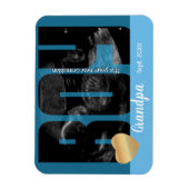 Es ist eine Boy Announcement - Sonogramm mit DIY T Magnet (Vertikal)