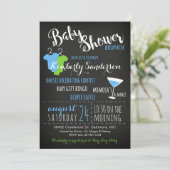 Es ist eine Boy Baby Shower Brunch Party Einladung (Stehend Vorderseite)