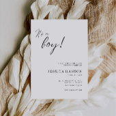 Es ist eine Boy Baby Shower Einladung Vorlage