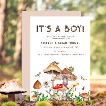 Es ist eine Boy Baby Shower Einladung | Whimsical