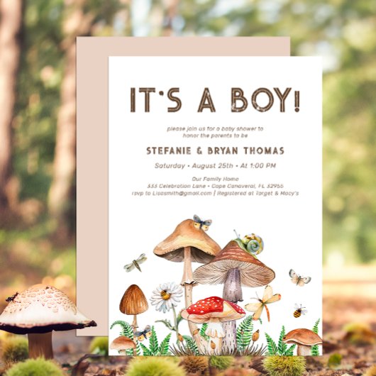 Es ist eine Boy Baby Shower Einladung | Whimsical 