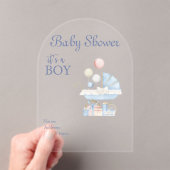 Es ist eine Boy Baby Shower Invitation Card 16 Acryleinladungen (Insitu (Handheld))