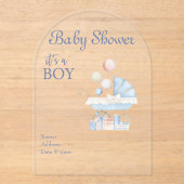 Es ist eine Boy Baby Shower Invitation Card 16 Acryleinladungen (Vorderseite)