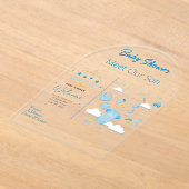 Es ist eine Boy Baby Shower Invitation Card 22 Acryleinladungen (Ablage )