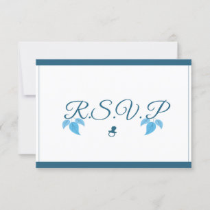 Es ist eine Boy Baby Shower RSVP Card