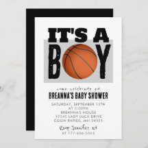 Es ist eine Boy Basketball Baby Shower Party Einla