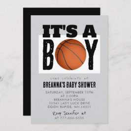 Es ist eine Boy Basketball Baby Shower Party Einla Einladung