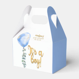 Es ist eine Boy Blue Balloon Baby Shower Fevor Box Geschenkschachtel