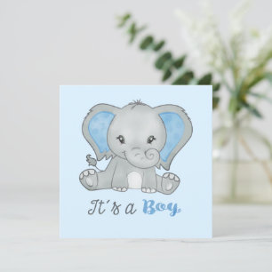 Es ist eine Boy Blue Foto Boy Elephant Ankündigung