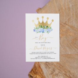 Es ist eine Boy Blumen Babydusche Invite Save The Date