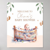 Es ist eine Boy-Boho-Bassinet-Babydusche Poster (Vorne)