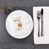 Es ist eine Boy Boho Football Watercolor Babydusch Serviette