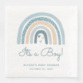 Es ist eine Boy Boho Rainbow Baby-Dusche Serviette (Vorderseite)