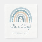 Es ist eine Boy Boho Rainbow Baby-Dusche Serviette (Vorderseite)
