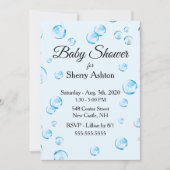 Es ist eine Boy Bubble Baby Shower Einladung (Vorderseite)