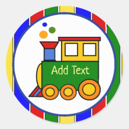 Es ist eine Boy Choo Schuhputzmaschine für Babys Runder Aufkleber