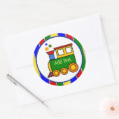 Es ist eine Boy Choo Schuhputzmaschine für Babys Runder Aufkleber (Umschlag)