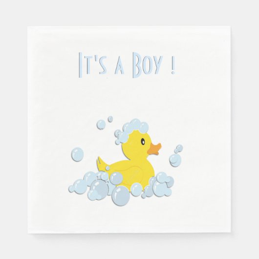 Es ist eine Boy Duck Serviette (Vorderseite)