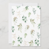 Es ist eine Boy Greenery Baby Dusche Einladung (Rückseite)