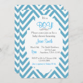 Es ist eine Boy Mustache Baby Shower Einladung (Vorne/Hinten)